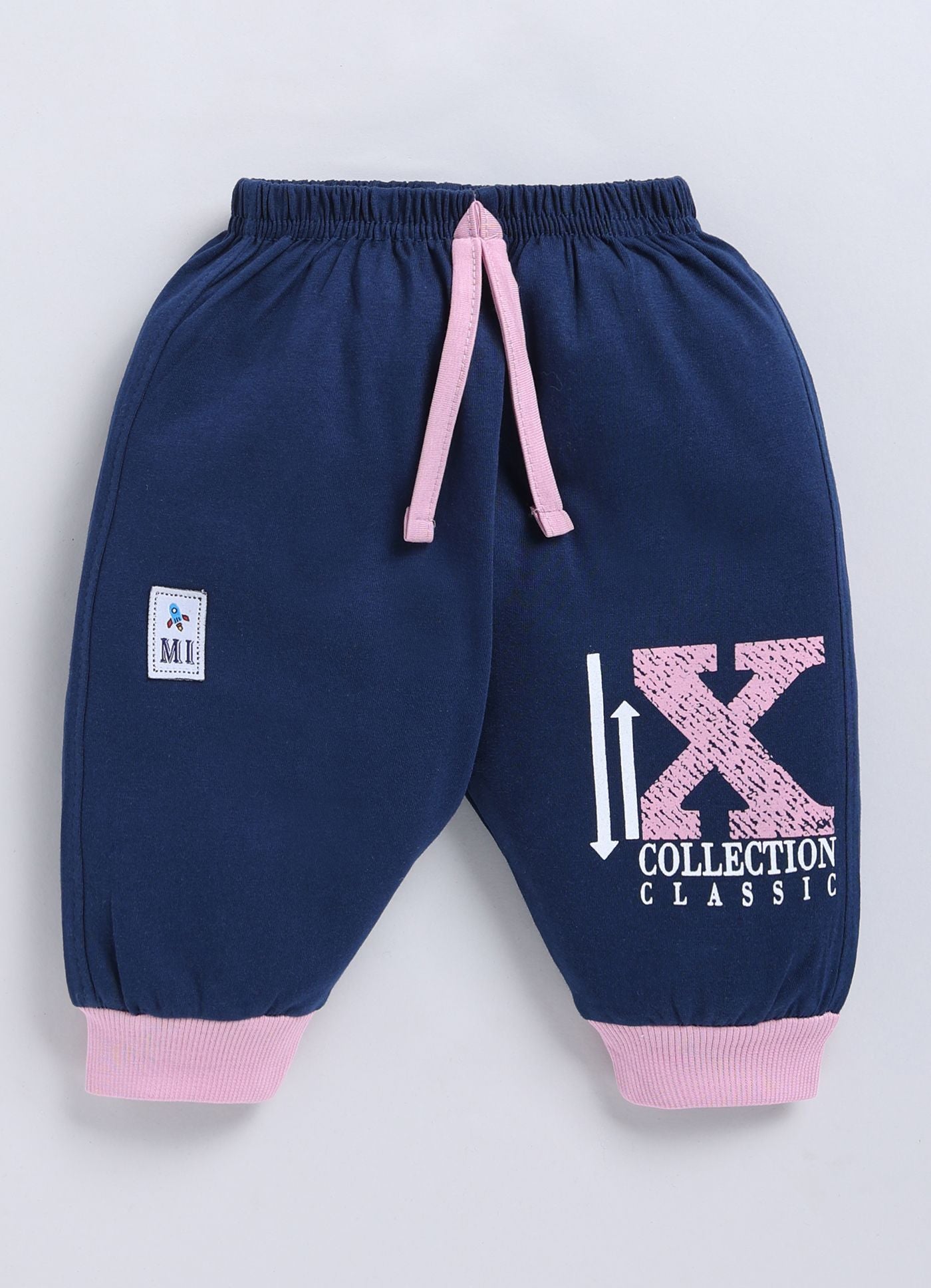 Mars Infiniti Boys & Girls Casual T-shirt Three Fourth Pant (Baby Pink, Blue)