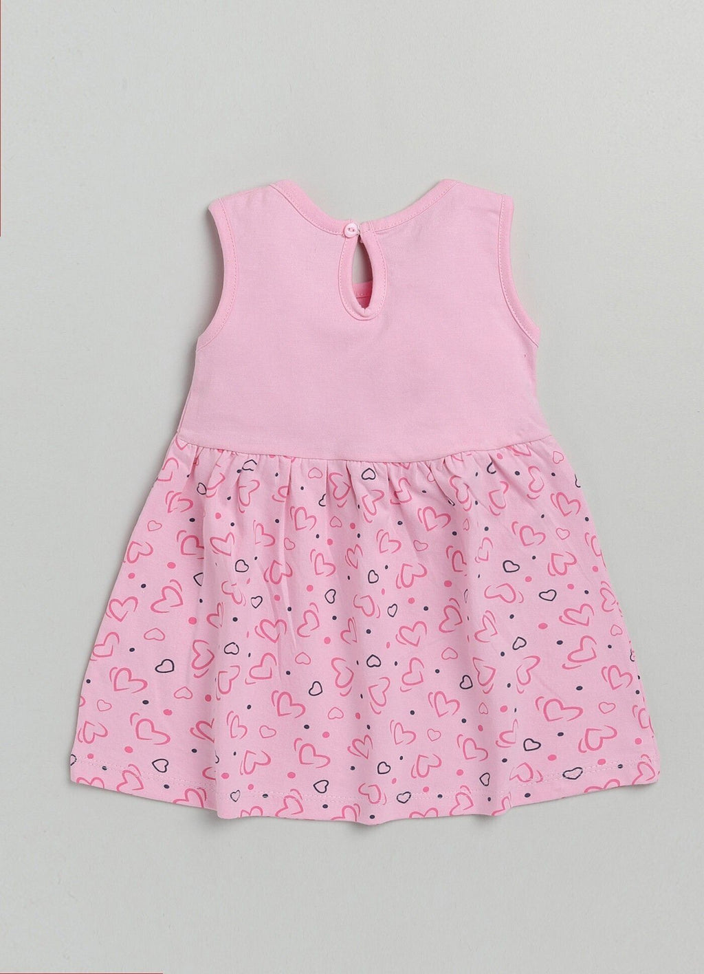 Mars Infiniti Baby Girls Midi/Knee Length Casual Dress (Pink, Sleeveless)