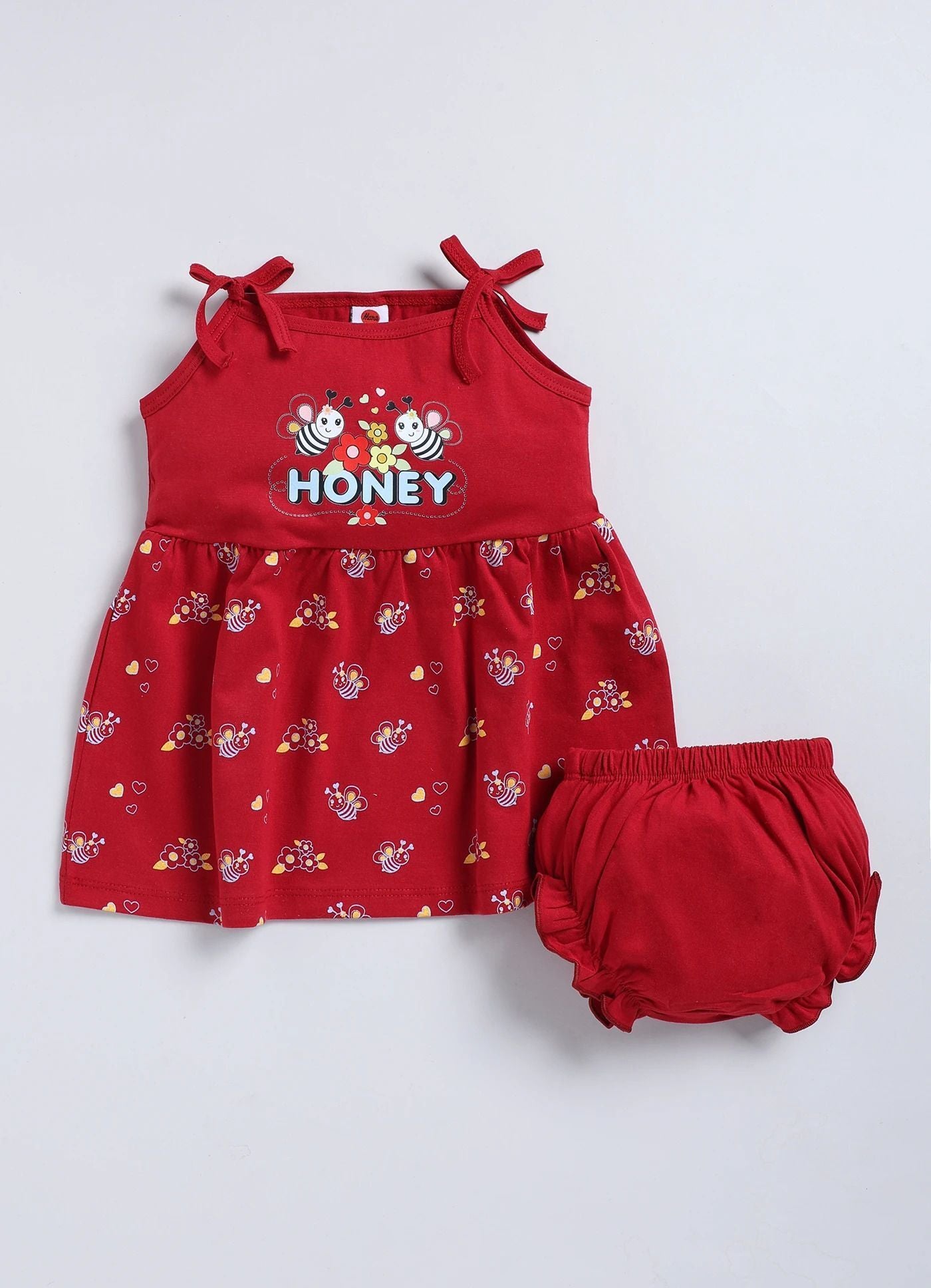 Mars Infiniti Baby Girls Casual Dress Panty (Deep Red)
