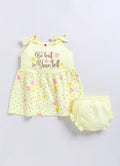 Mars Infiniti Baby Girls Casual Dress Panty (Lemon Yellow)