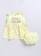 Mars Infiniti Baby Girls Casual Dress Panty (Lemon Yellow)