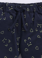 Mars Infiniti Baby Girls Casual Top Shorts (Olive green, Navy)