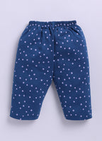Mars Infiniti Baby Girls Casual Top Capri (purple, navy blue)