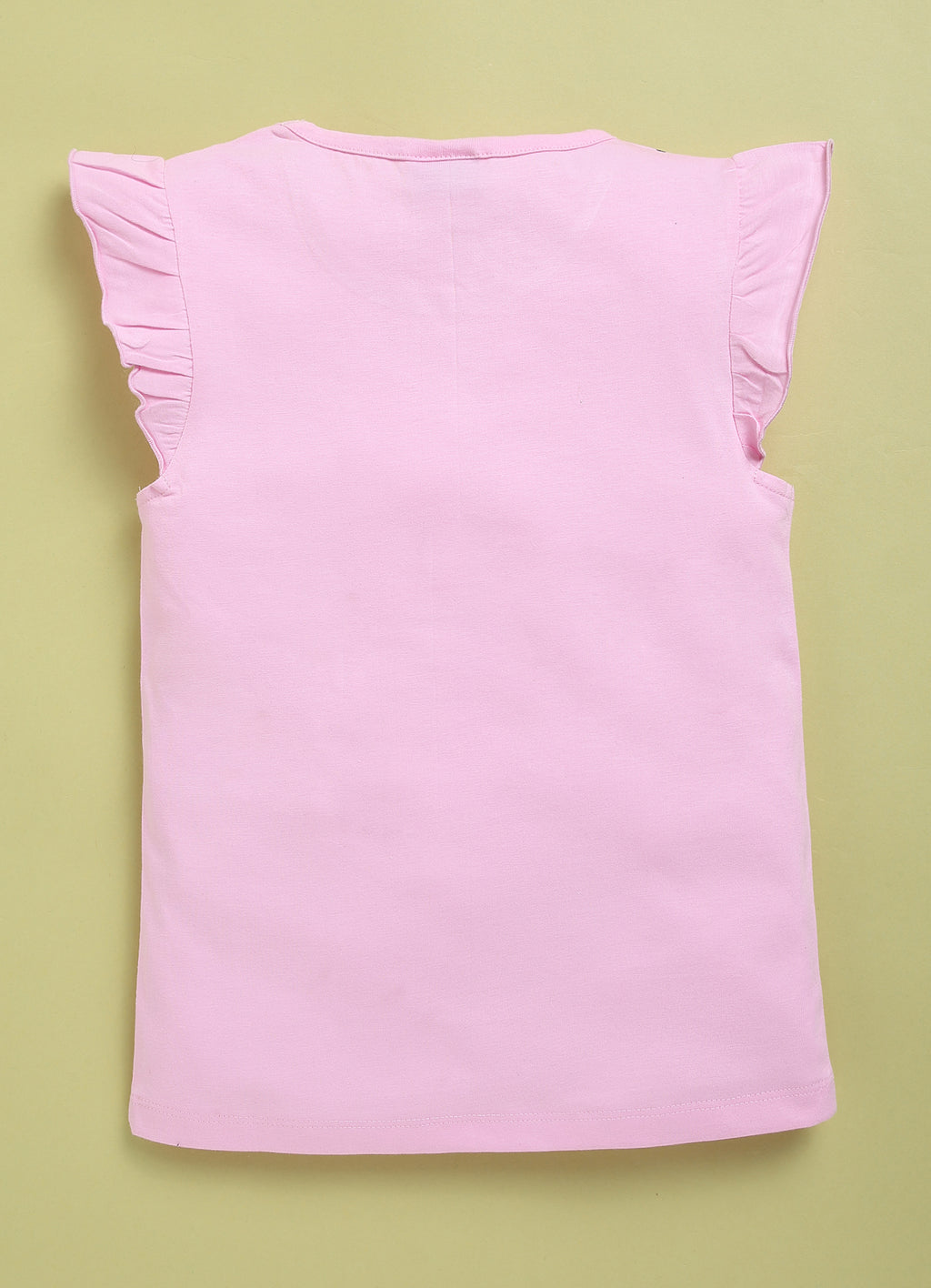 Mars Infiniti Girls Printed Pure Cotton Regular T Shirt (Pink, Pack of 2)