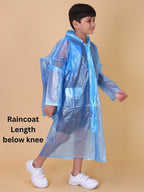 Mars Infiniti Graphic Print Boys and Girls Waterproof Rainwear, SkyBlue, pack of 1, PVC Plastic Raincoat