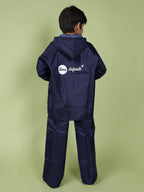 Mars Infiniti Solid Raincoat and Pant Set, Deep Blue, Pack of 1, Polyester Raincoat