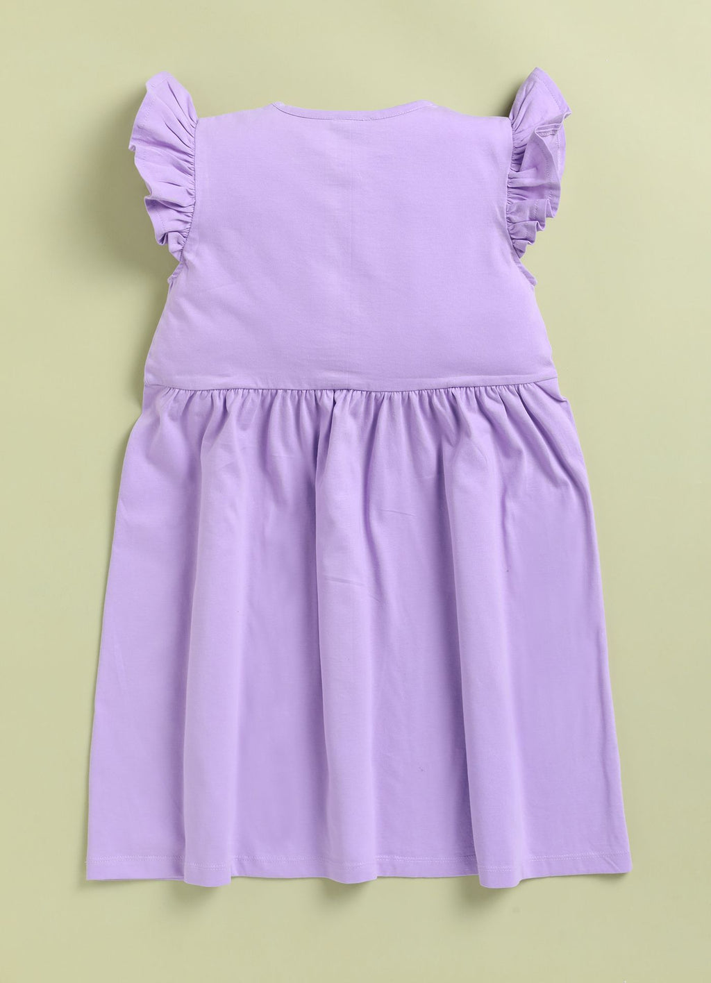 Mars Infiniti Girls Below Knee Casual Dress (Purple, Sleeveless)