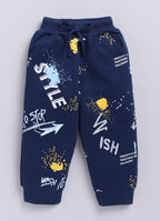 Mars Infiniti Boys & Girls Casual Sweatshirt Sweatpant (Sky Blue, Deep Blue)