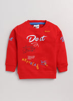Mars Infiniti Full Sleeves Roundneck Winter Sweatshirt, Pack of 2, Yellow, Rust