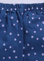 Mars Infiniti Baby Girls Casual Top Capri (purple, navy blue)
