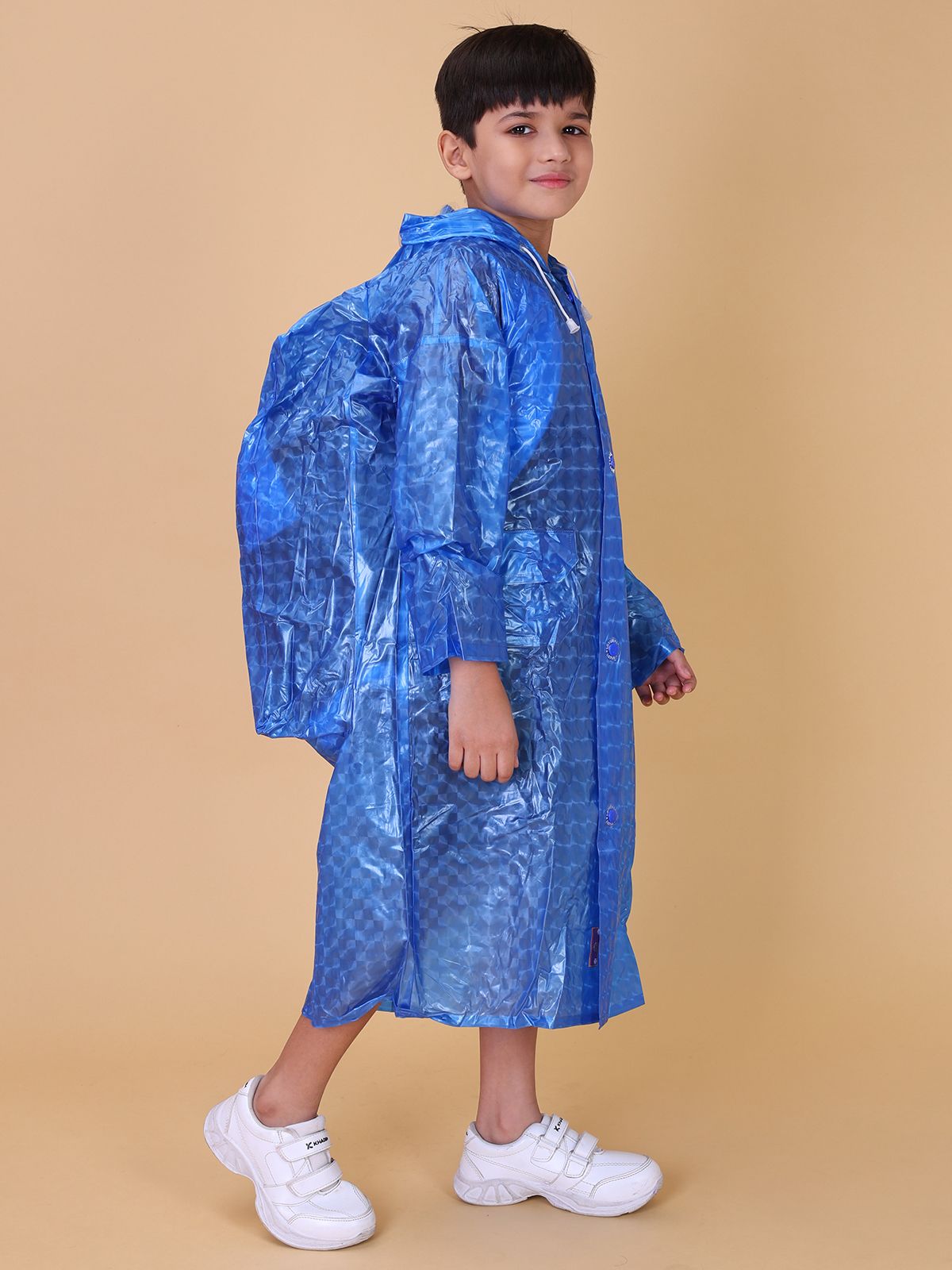 Mars Infiniti Graphic Print Boys and Girls Raincoat Light Blue, Pack of 1, PVC Plastic Raincoat