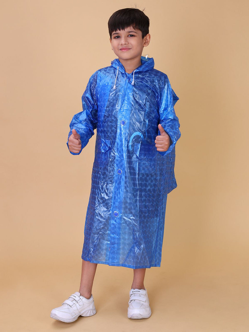 Mars Infiniti Graphic Print Boys and Girls Raincoat Light Blue, Pack of 1, PVC Plastic Raincoat