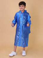 Mars Infiniti Graphic Print Boys and Girls Raincoat Light Blue, Pack of 1, PVC Plastic Raincoat