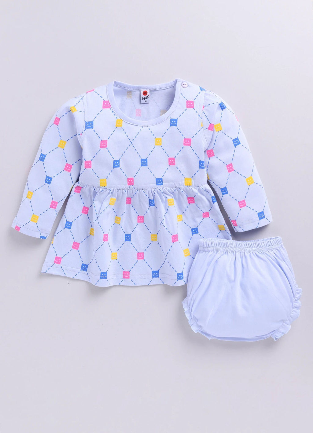 Mars Infiniti Baby Girls Casual Dress Panty (Sky Blue)