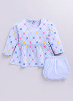 Mars Infiniti Baby Girls Casual Dress Panty (Sky Blue)