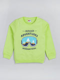 Mars Infiniti Full Sleeve Printed Baby Boys & Baby Girls Sweatshirt (Light Green)