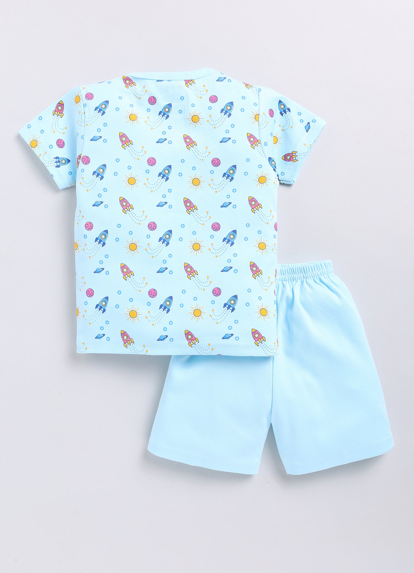 Mars Infiniti Baby Boys & Baby Girls Casual T-shirt Shorts (Blue)