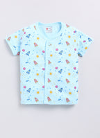 Mars Infiniti Baby Boys & Baby Girls Casual T-shirt Shorts (Blue)
