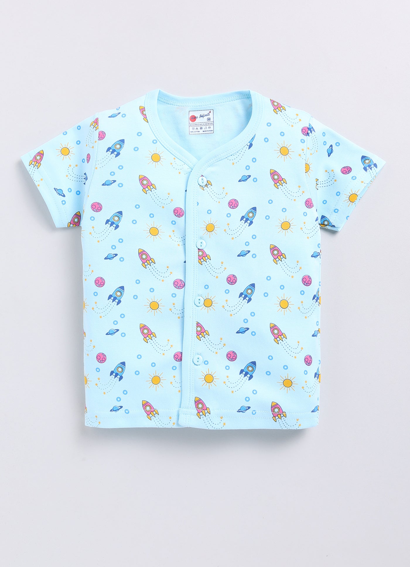 Mars Infiniti Baby Boys & Baby Girls Casual T-shirt Shorts (Blue)