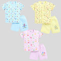 Mars Infiniti Baby Boys & Baby Girls Casual T-shirt Shorts (Pink, Yellow, Blue)