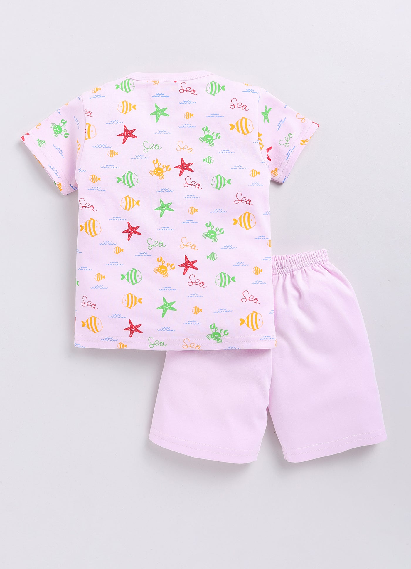 Mars Infiniti Baby Boys & Baby Girls Casual T-shirt Shorts (Pink)