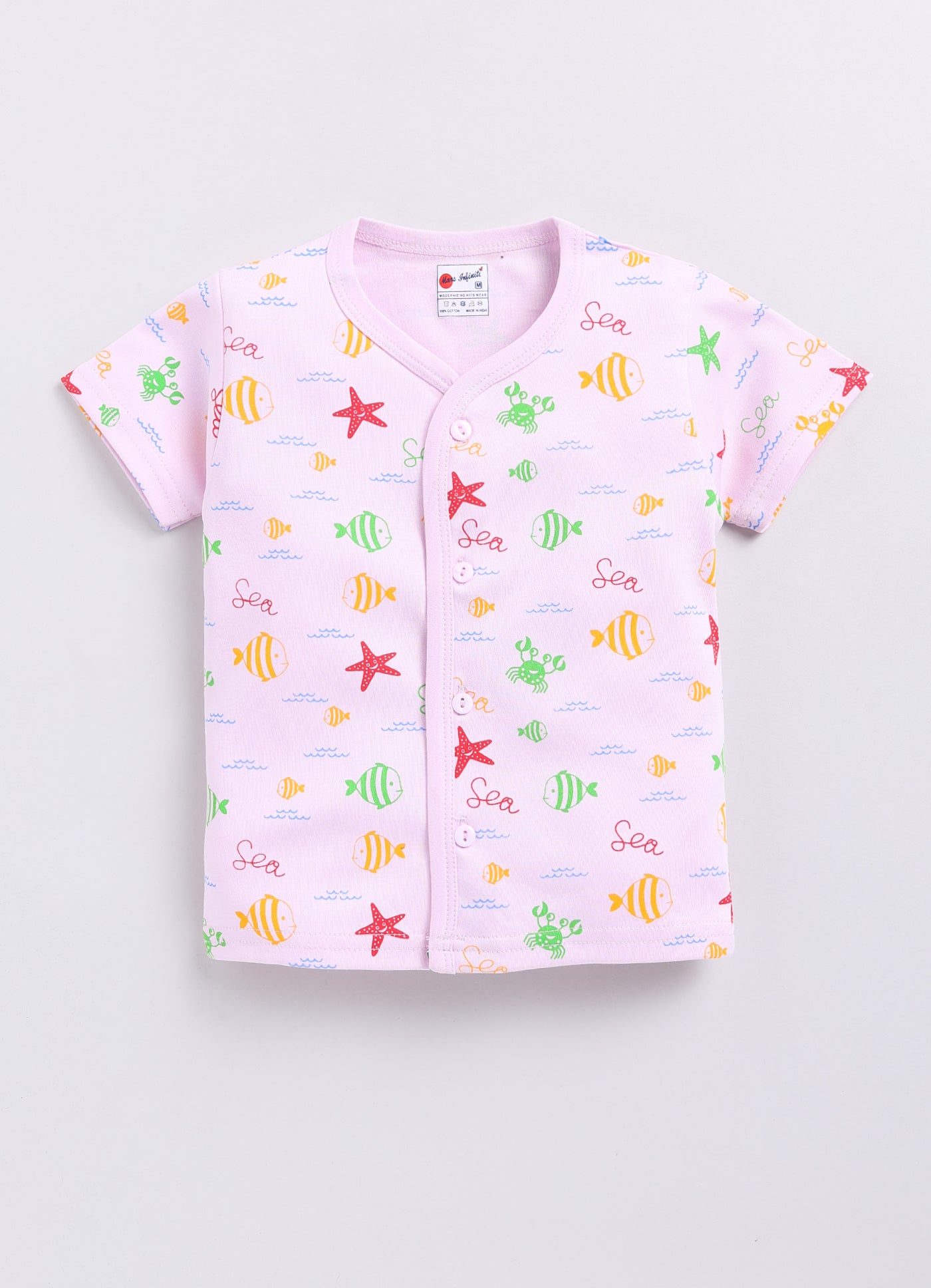 Mars Infiniti Baby Boys & Baby Girls Casual T-shirt Shorts (Pink)