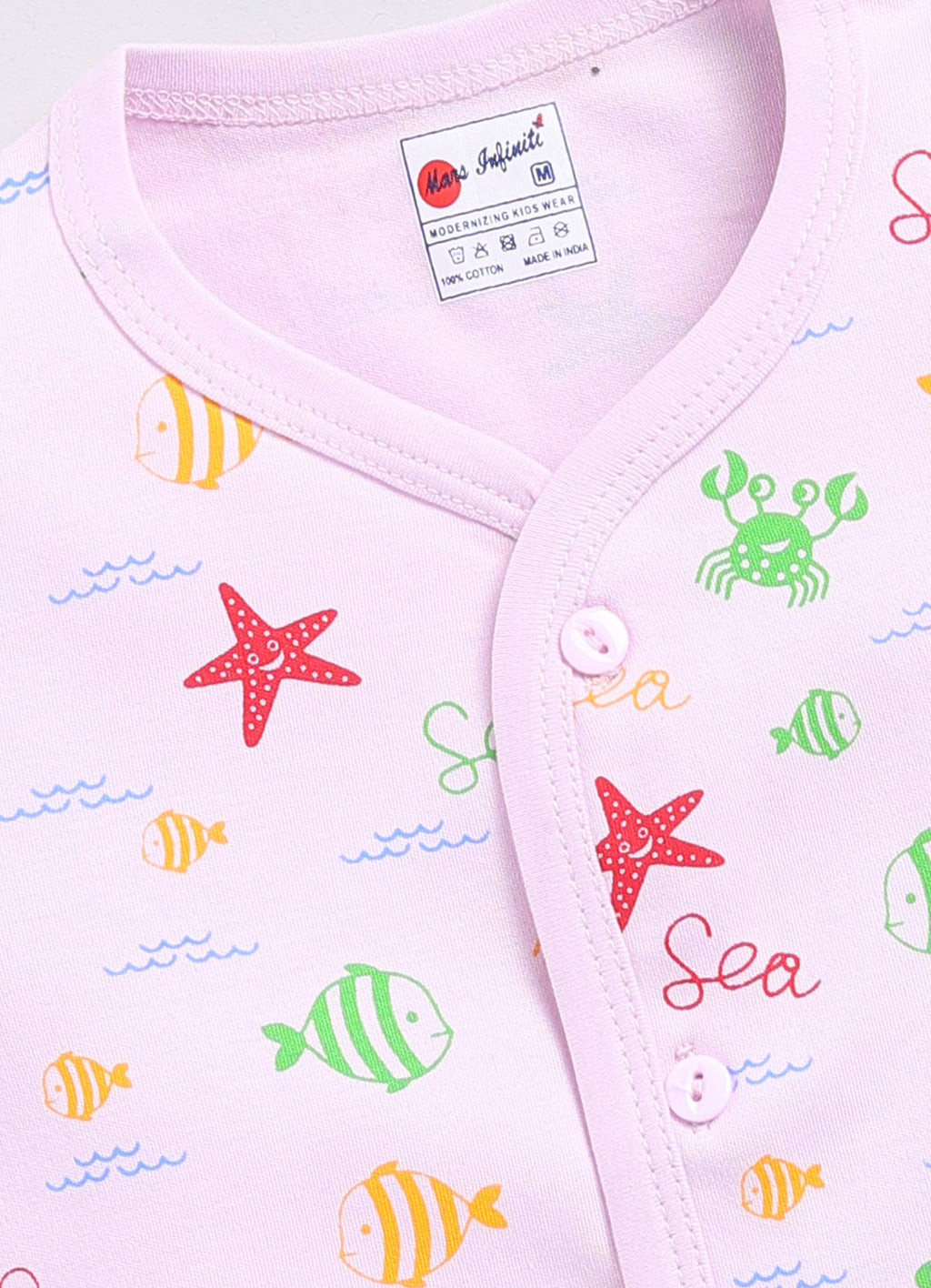 Mars Infiniti Baby Boys & Baby Girls Casual T-shirt Shorts (Pink)