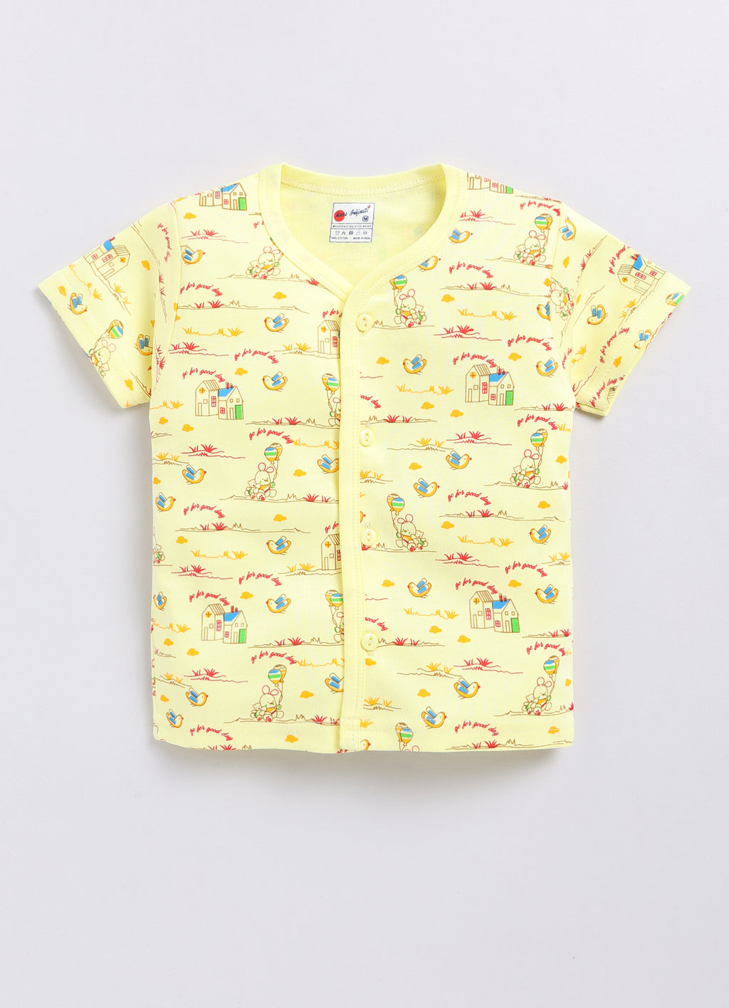 Mars Infiniti Baby Boys & Baby Girls Casual T-shirt Shorts (Yellow)