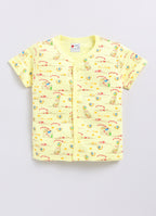 Mars Infiniti Baby Boys & Baby Girls Casual T-shirt Shorts (Yellow)