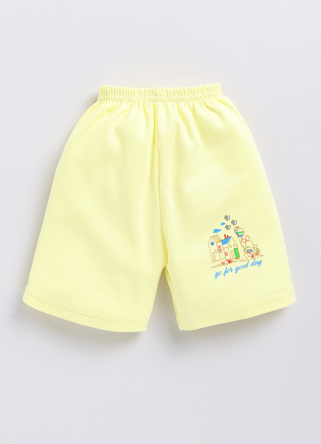 Mars Infiniti Baby Boys & Baby Girls Casual T-shirt Shorts (Yellow)