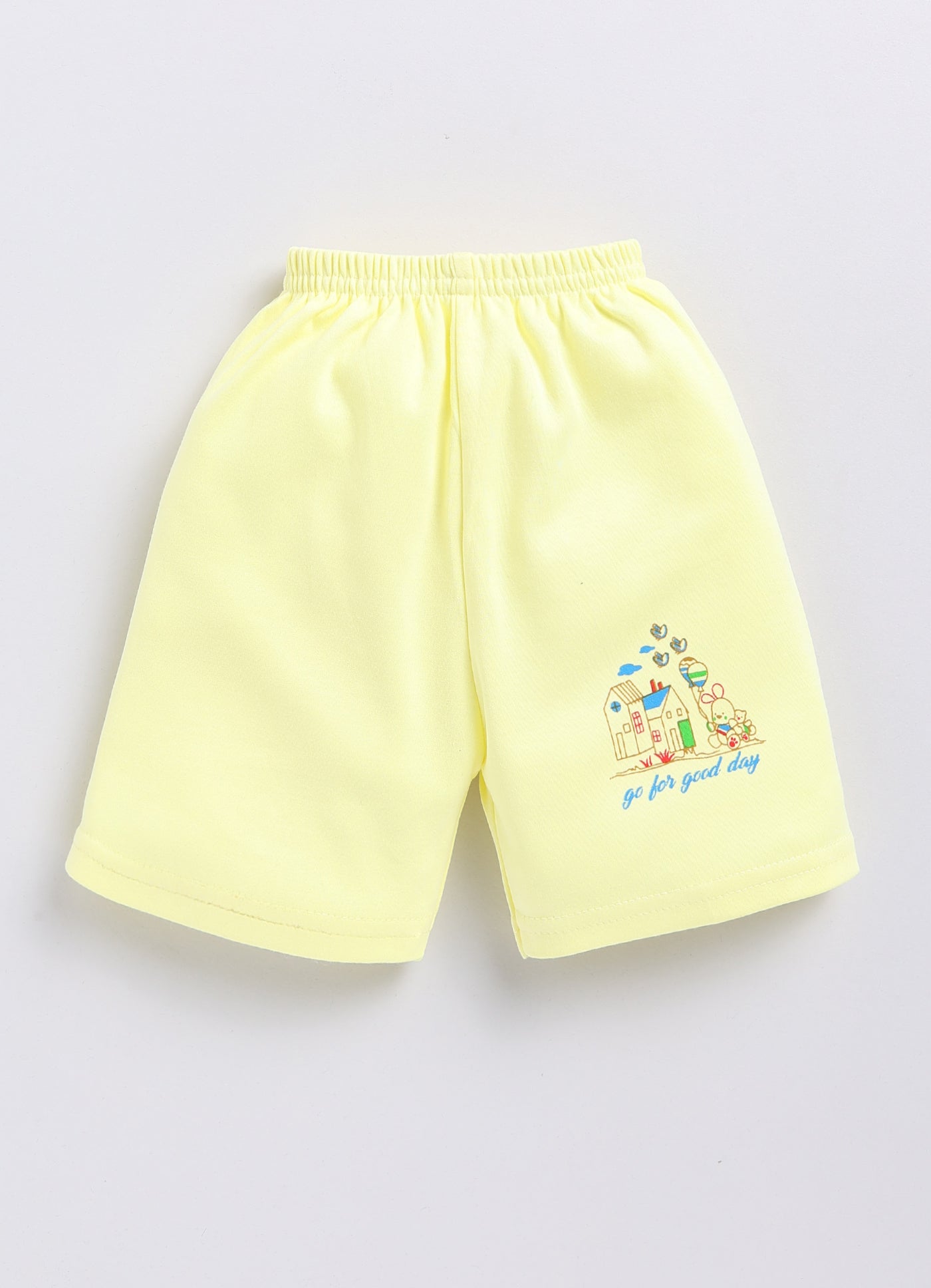 Mars Infiniti Baby Boys & Baby Girls Casual T-shirt Shorts (Yellow)