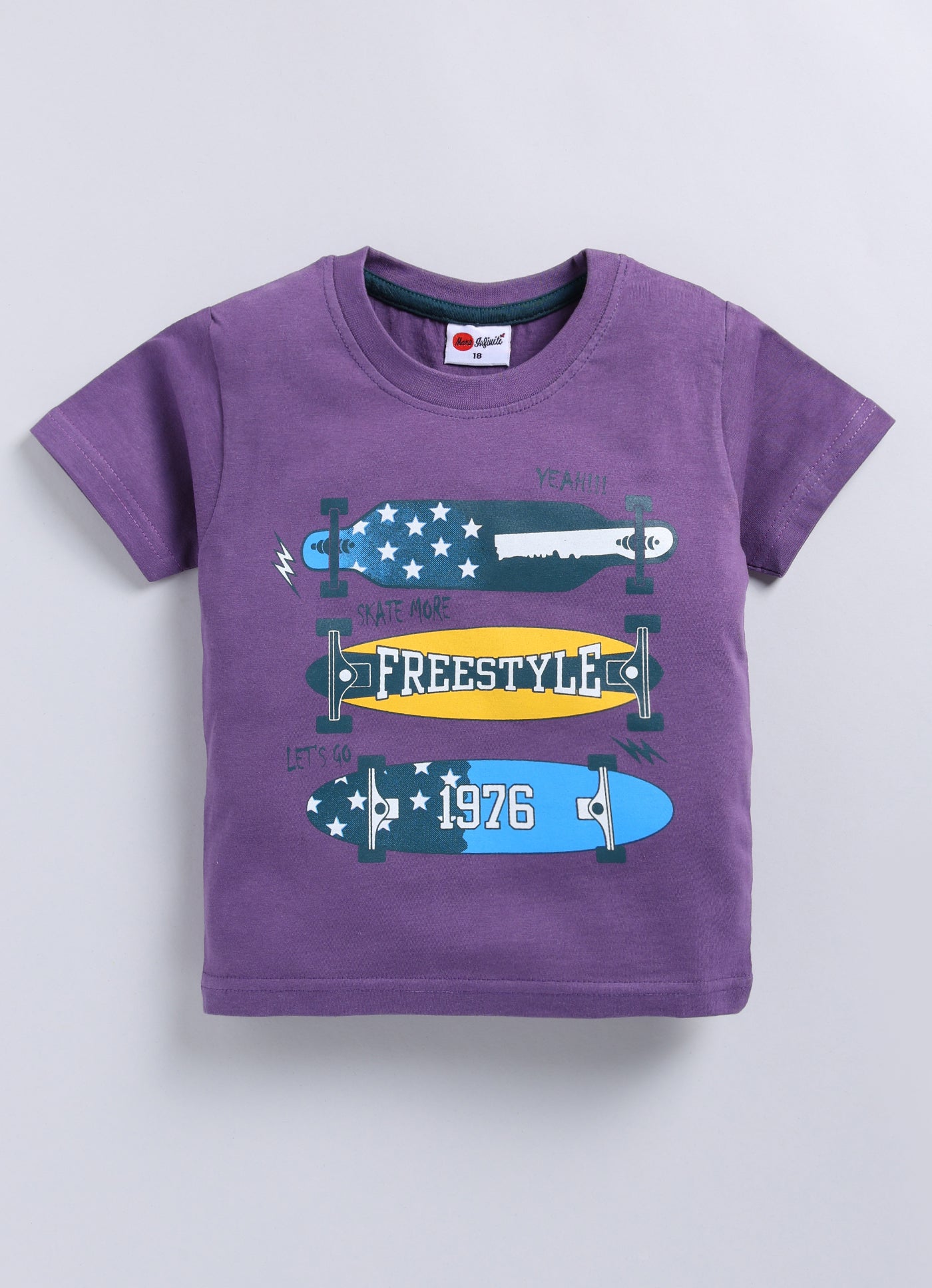 Mars Infiniti Boys Pure Cotton Half Sleeve T-shirt & Shorts Set