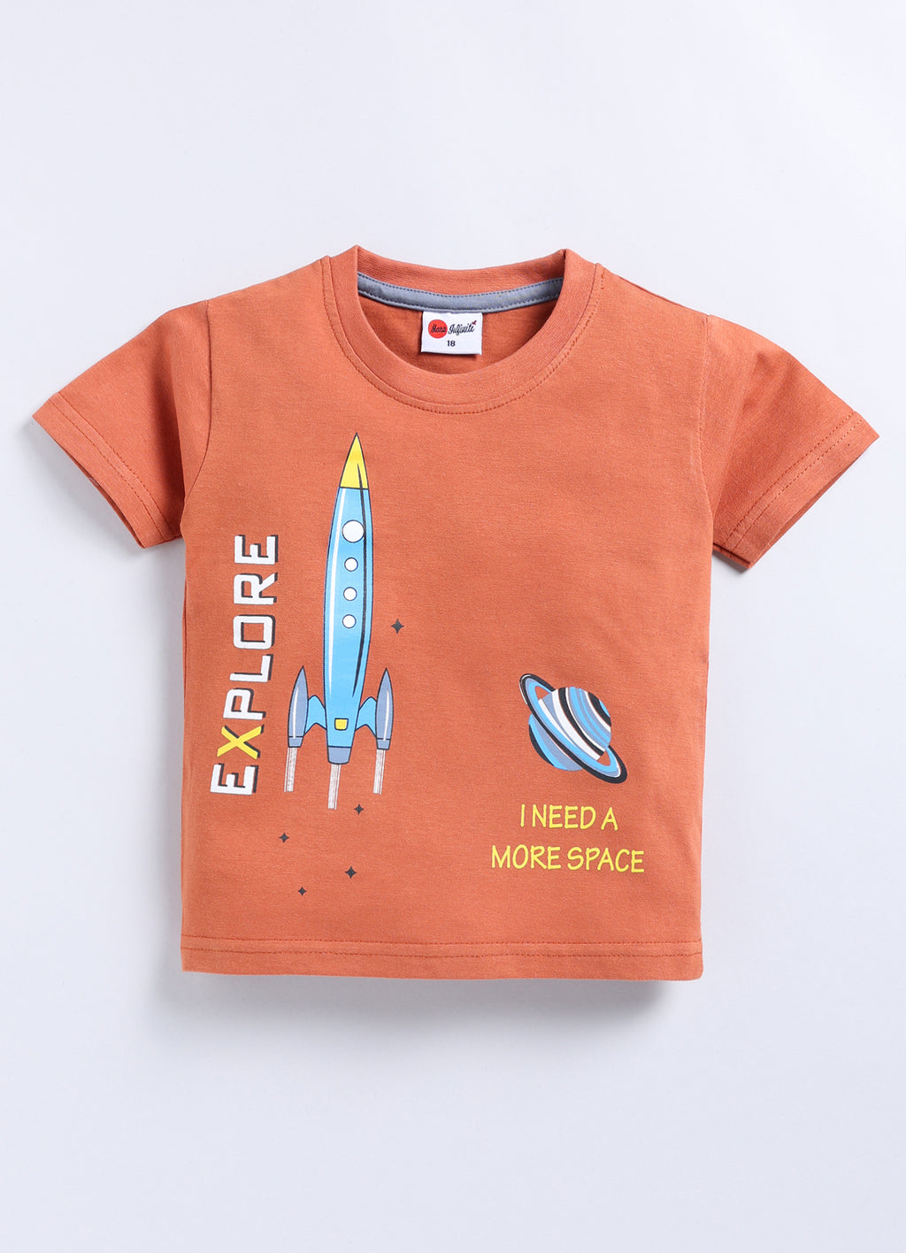 Mars Infiniti Boys Pure Cotton Half Sleeve T-shirt & Shorts Set