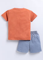 Mars Infiniti Boys Pure Cotton Half Sleeve T-shirt & Shorts Set