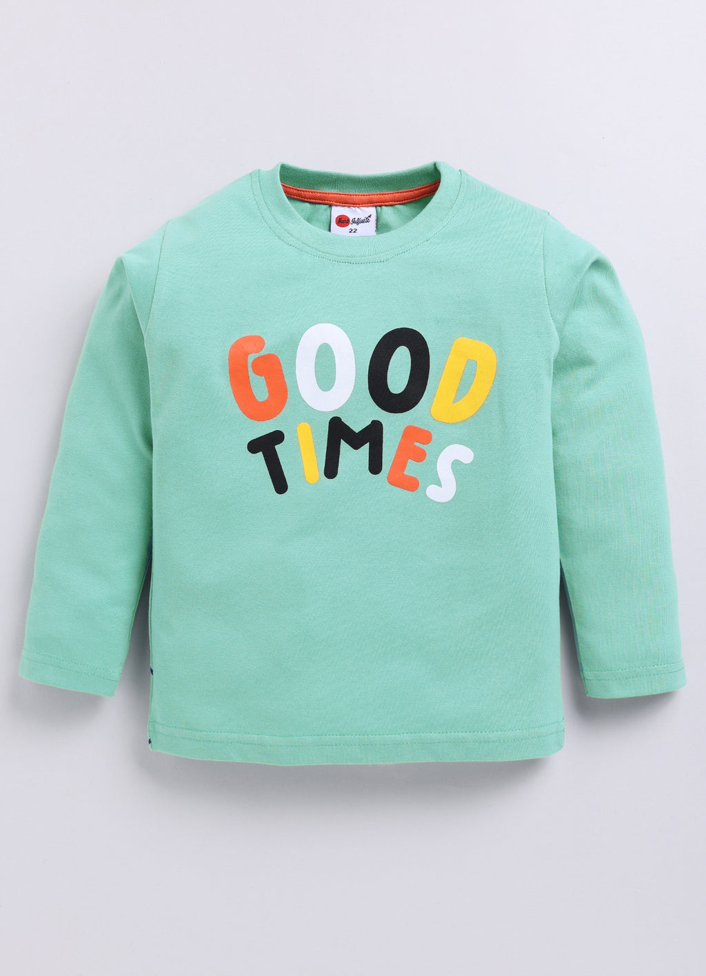 Mars Infiniti Boys Printed Pure Cotton Regular T Shirt (Green, Pack of 1)