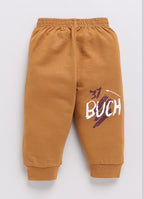 Mars Infiniti Boys & Girls Casual Sweatshirt Track Pants (Magenta, Brown)