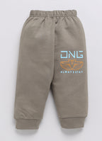 Mars Infiniti Boys & Girls Casual Sweatshirt Track Pants (Brown, Purple)