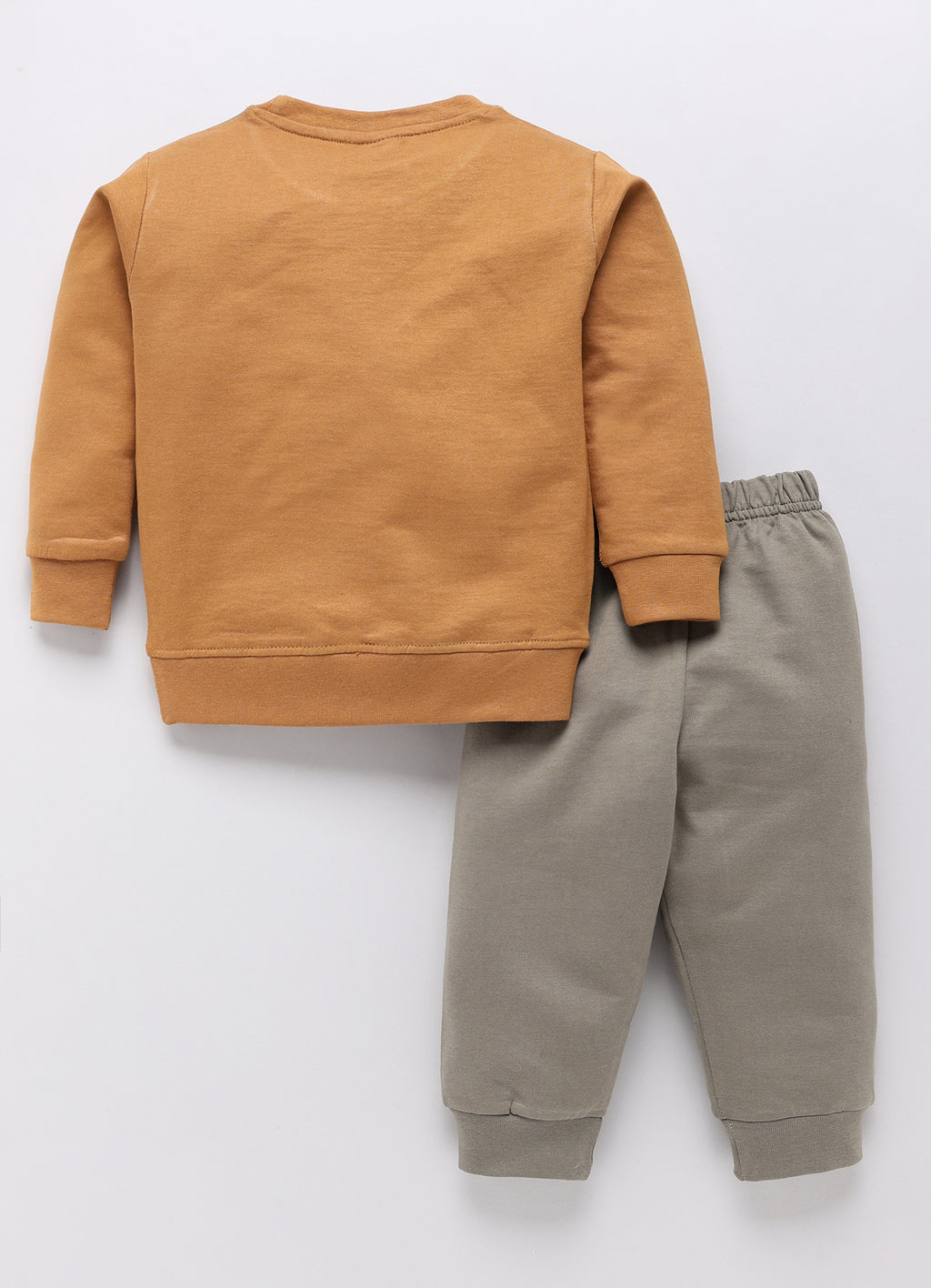 Mars Infiniti Boys & Girls Casual Sweatshirt Track Pants (Brown, Grey)