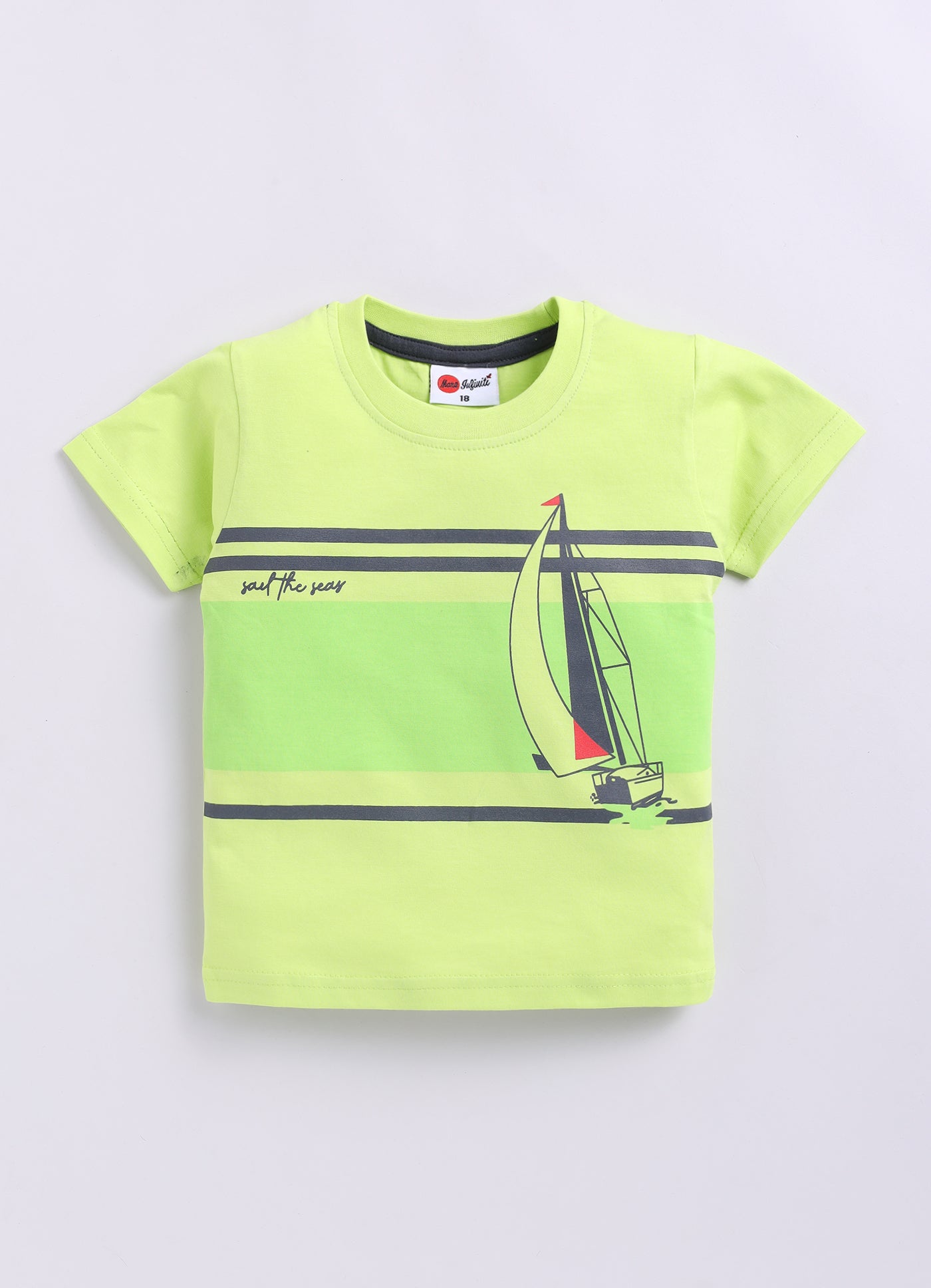Mars Infiniti Boys Pure Cotton Half Sleeve T-shirt & Shorts Set