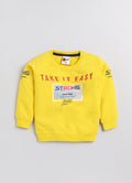 Mars Infiniti Full Sleeve Printed Baby Boys & Baby Girls Sweatshirt (Yellow)