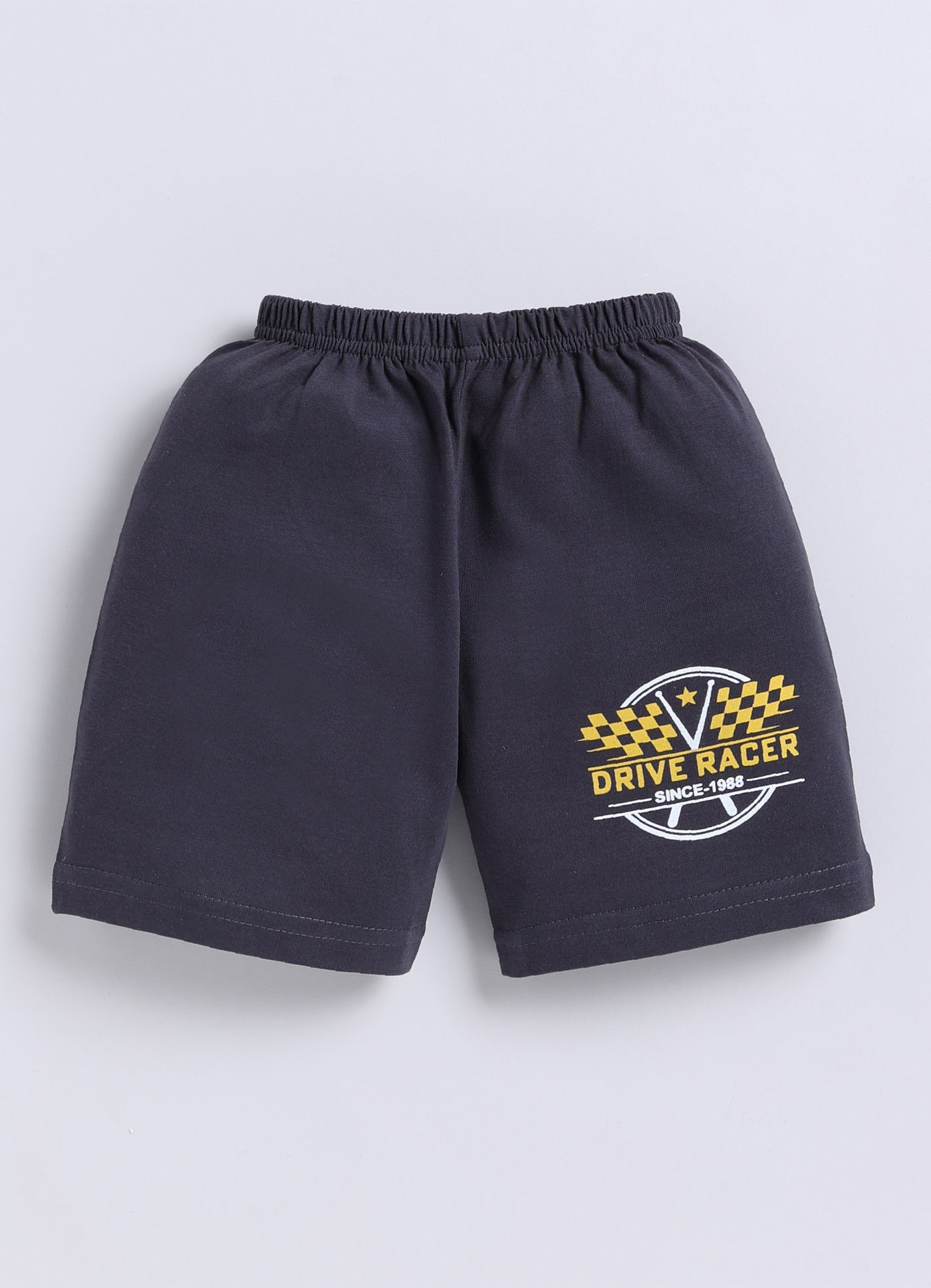 Mars Infiniti Pure Cotton Back Printed Half Sleeves T-Shirt and Half Pant Set for Boys Kids| Kids boys tshirt and half pant set| Coordinated Set for Unisex kids|Mustard