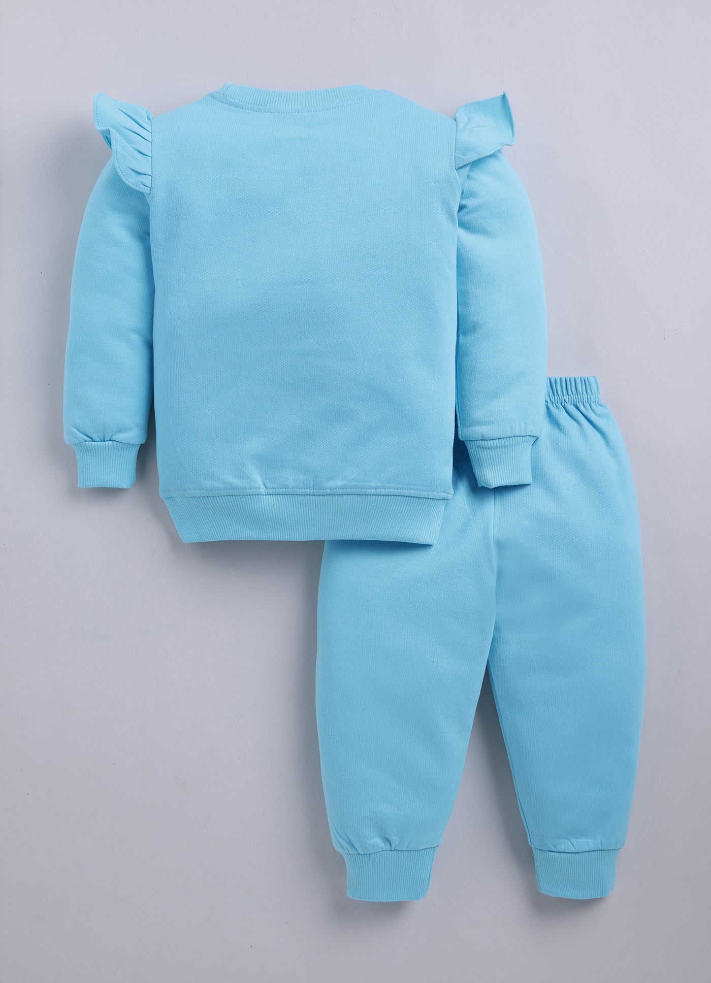 Mars Infiniti Girls Casual Sweatshirt and Track Pants (Sky Blue)