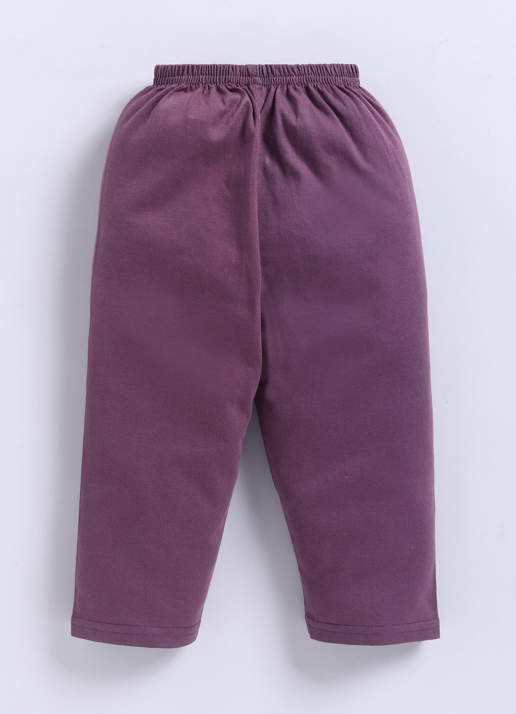 Mars Infiniti Pure Cotton Full Sleeves Front Open Tshirt and Full Pant Set for Infants|Purple