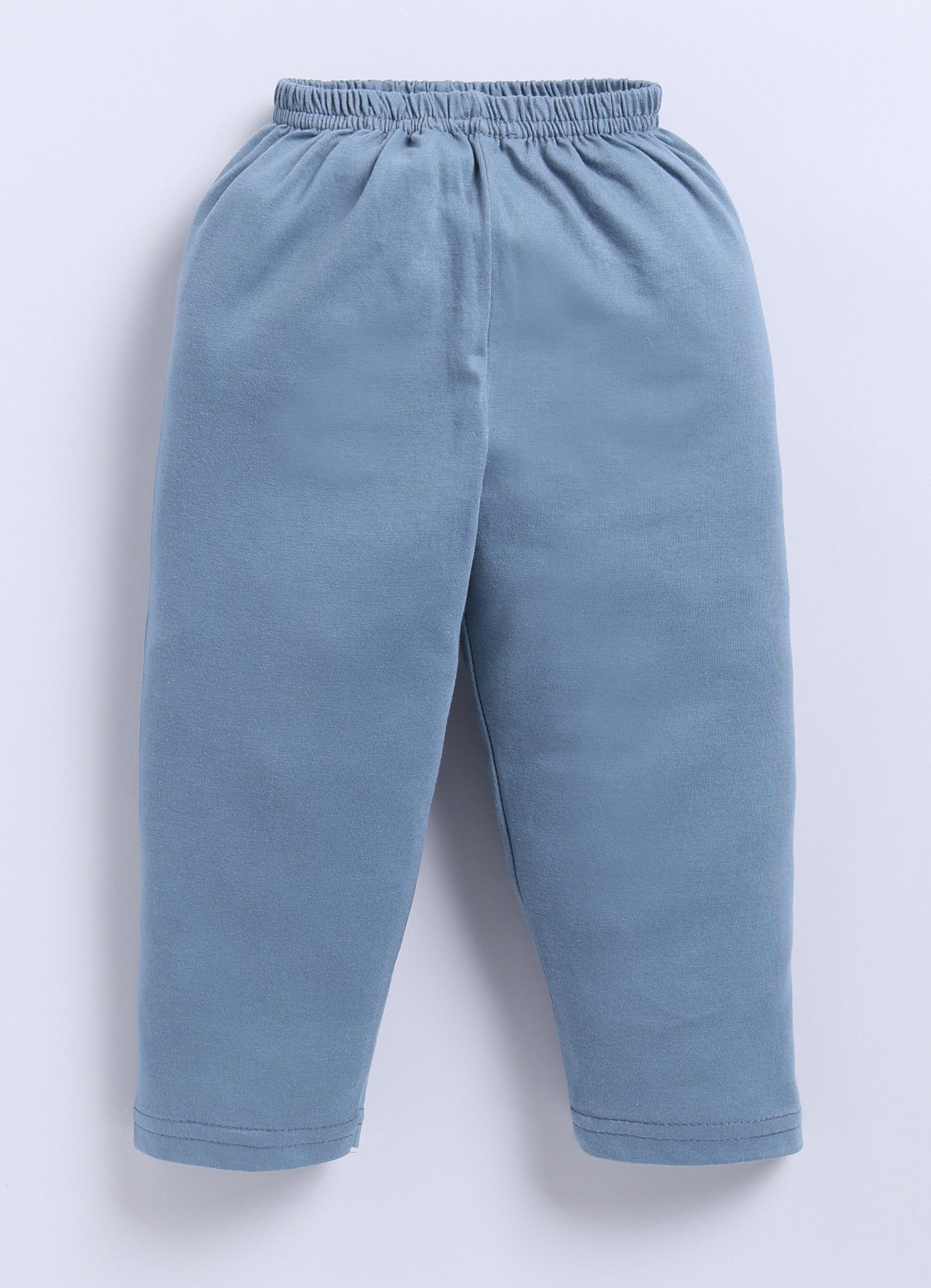 Mars Infiniti Pure Cotton Full Sleeves Front Open Tshirt and Full Pant Set for Infants|Stone Blue