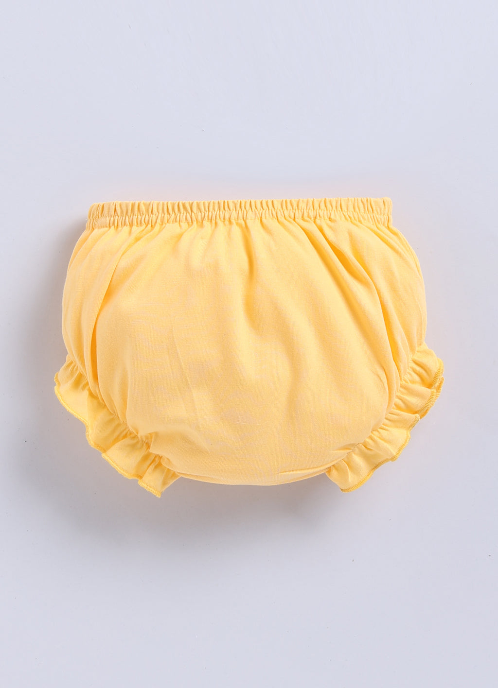 Mars Infiniti Pure Cotton Frock and Panty Set | Girls Cotton Frock Dress Shoulder Strap| Top and Bottom Set for Girl Kids | Coordinated Outfit | Lightweight and Breathable | Girls Dress Set|Yellow
