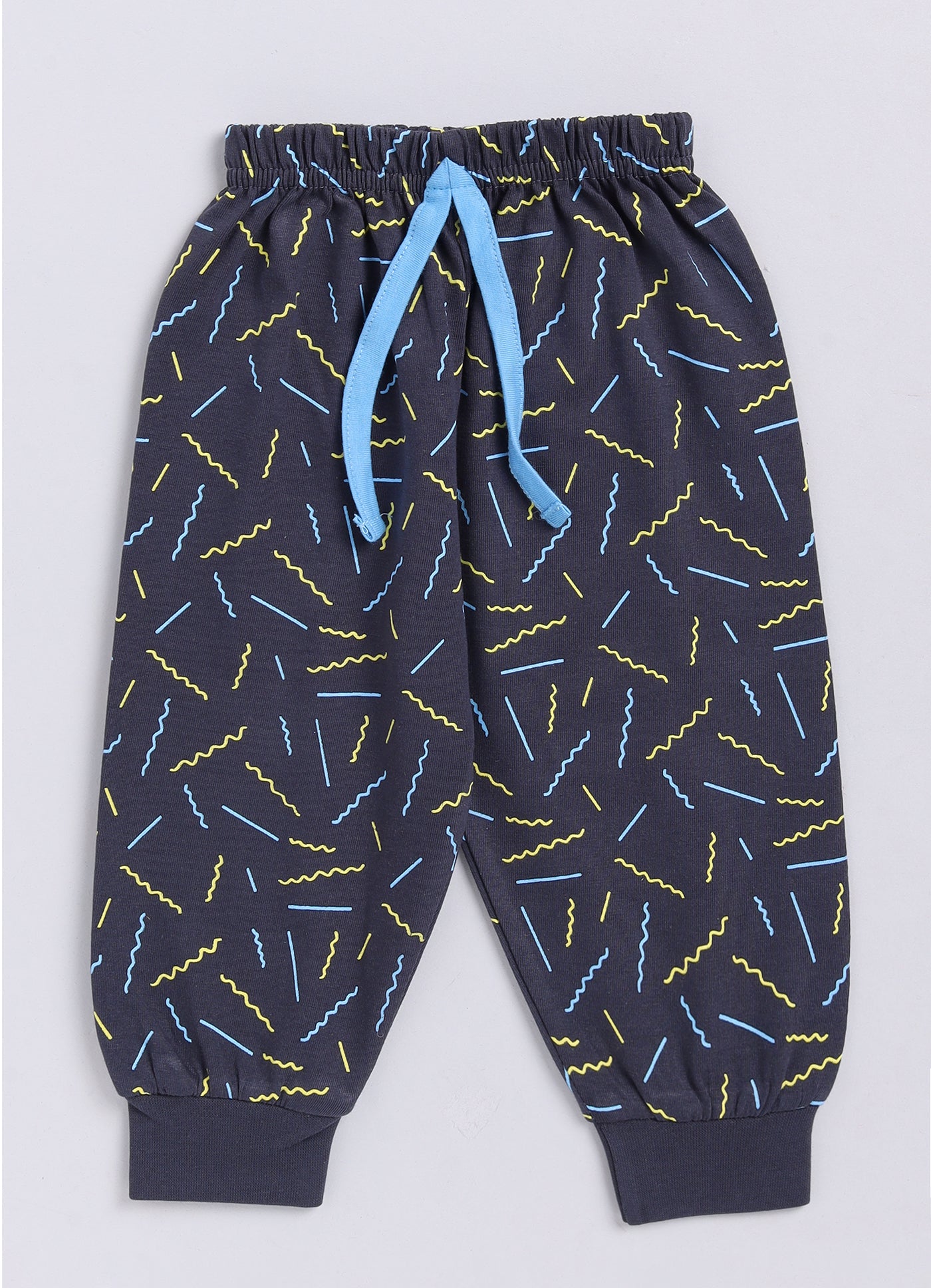 Mars Infiniti Boys Casual T-shirt Track Pants (Blue, Yellow)