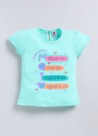 Mars Infiniti Baby Girls Casual Top Capri (Skygreen, Blue)