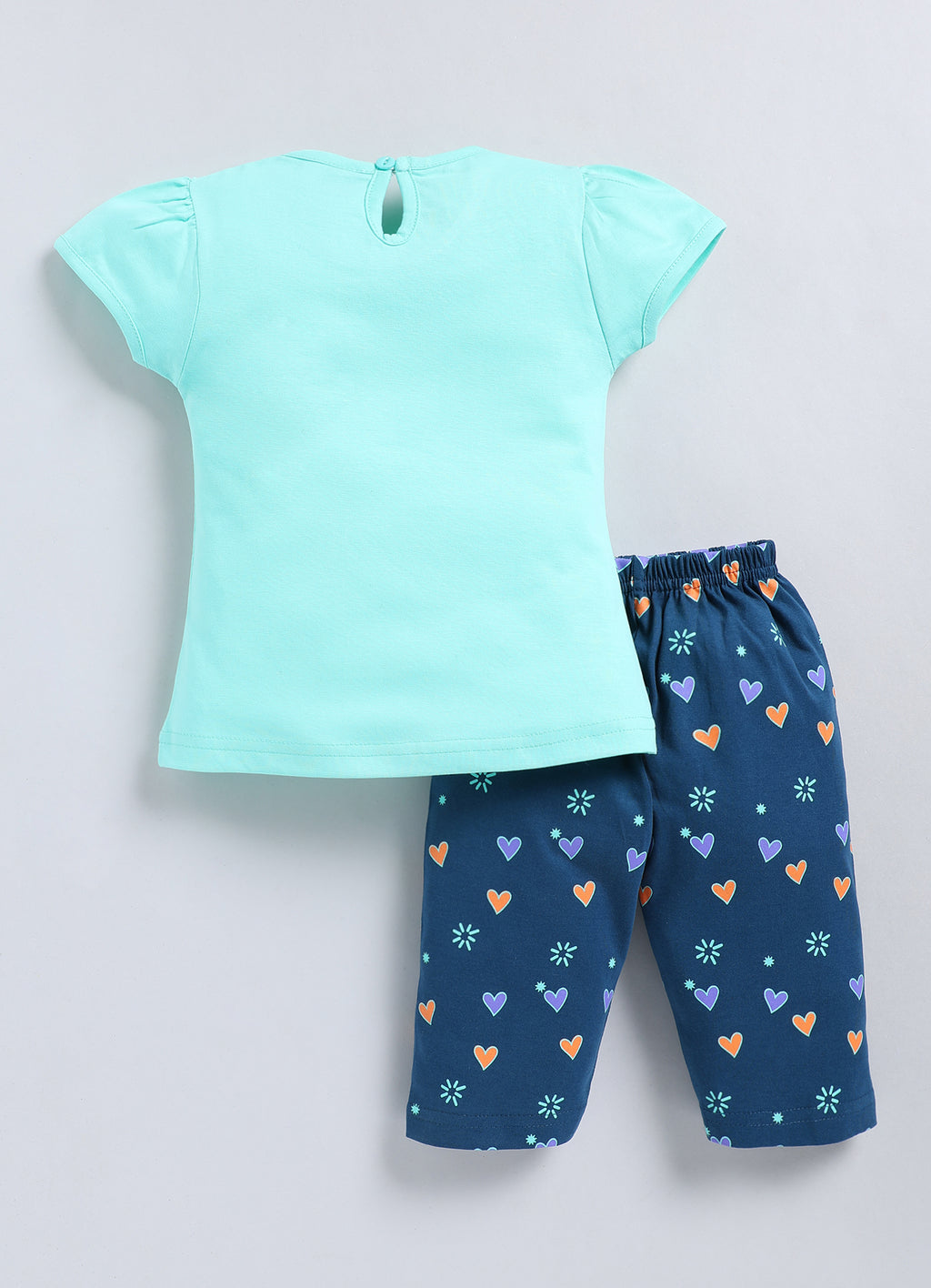 Mars Infiniti Baby Girls Casual Top Capri (Skygreen, Blue)