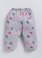 Mars Infiniti Baby Girls Casual Top Capri (Peach, grey)