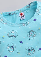 Mars Infiniti Baby Girls Casual Top Pyjama (Sky Blue)